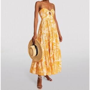 Zimmermann Mae Frill Linen Maxi Dress
